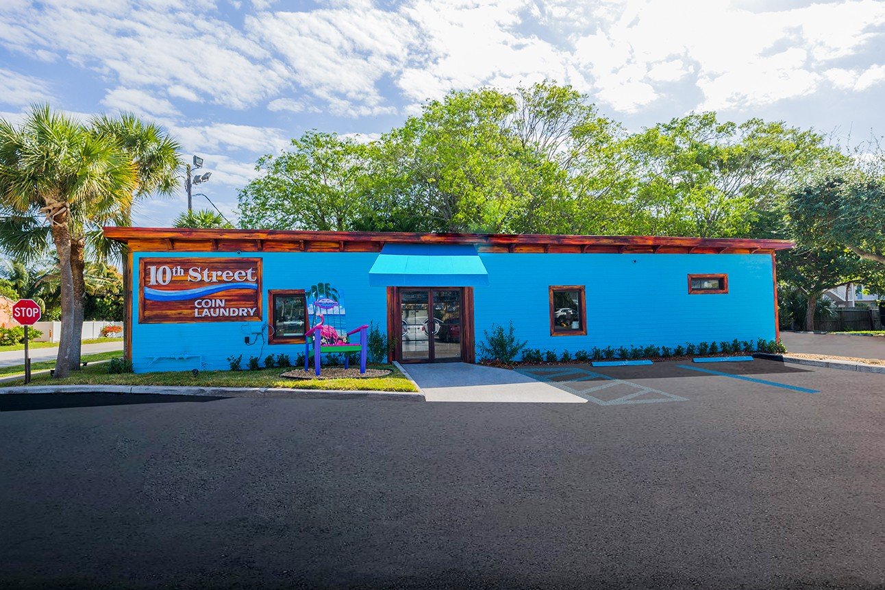 Inside East Delray Coin Laundry